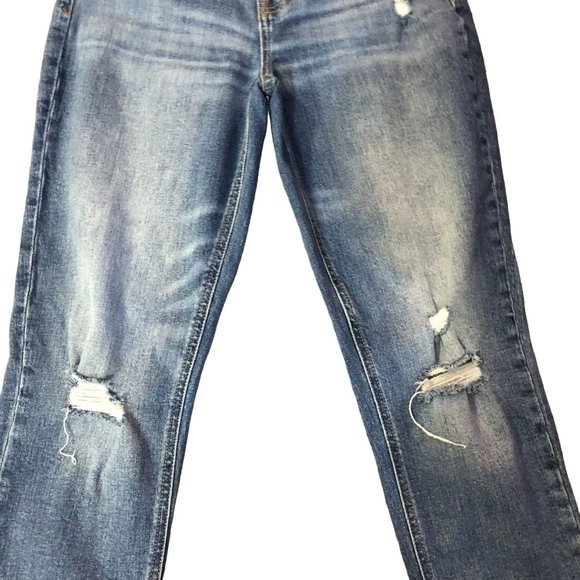 Daze Cropped Jeans Womens W26 Used Distressed - Picture 12 of 16